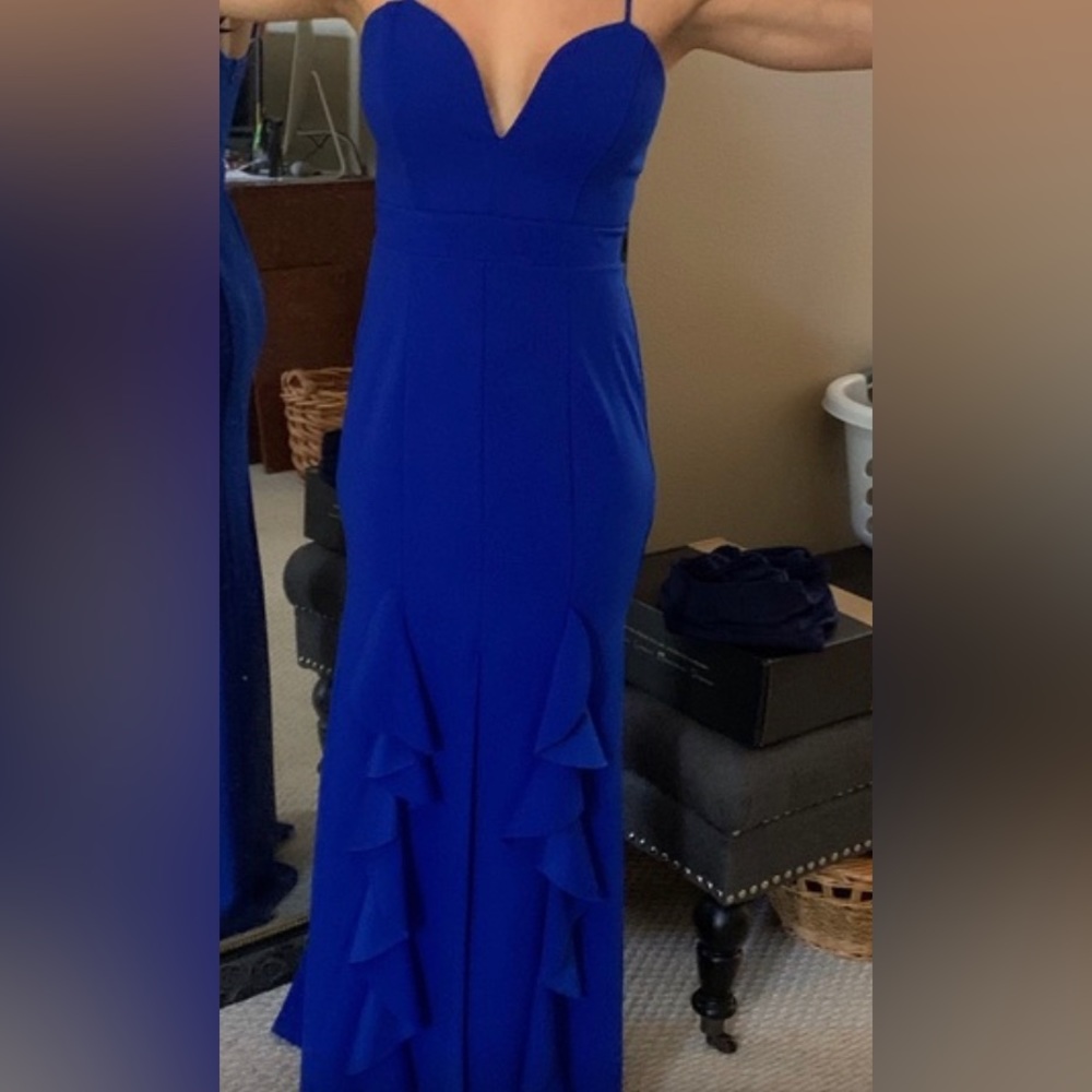 Sweet Storm Royal Blue Evening Gown